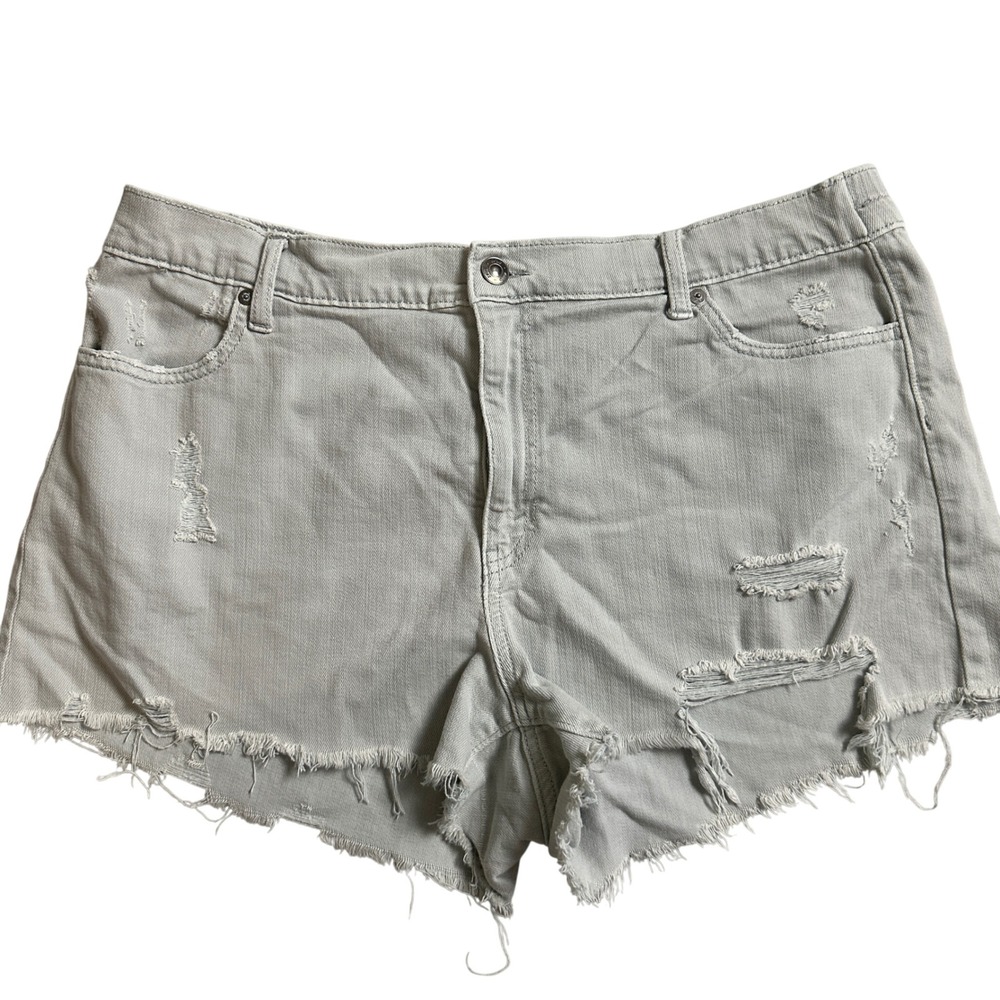 Women's Aerie Daydream Denim Shorts in‎ light grey size XL